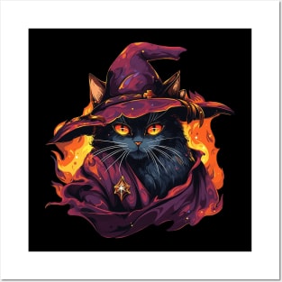 wizard cat Posters and Art